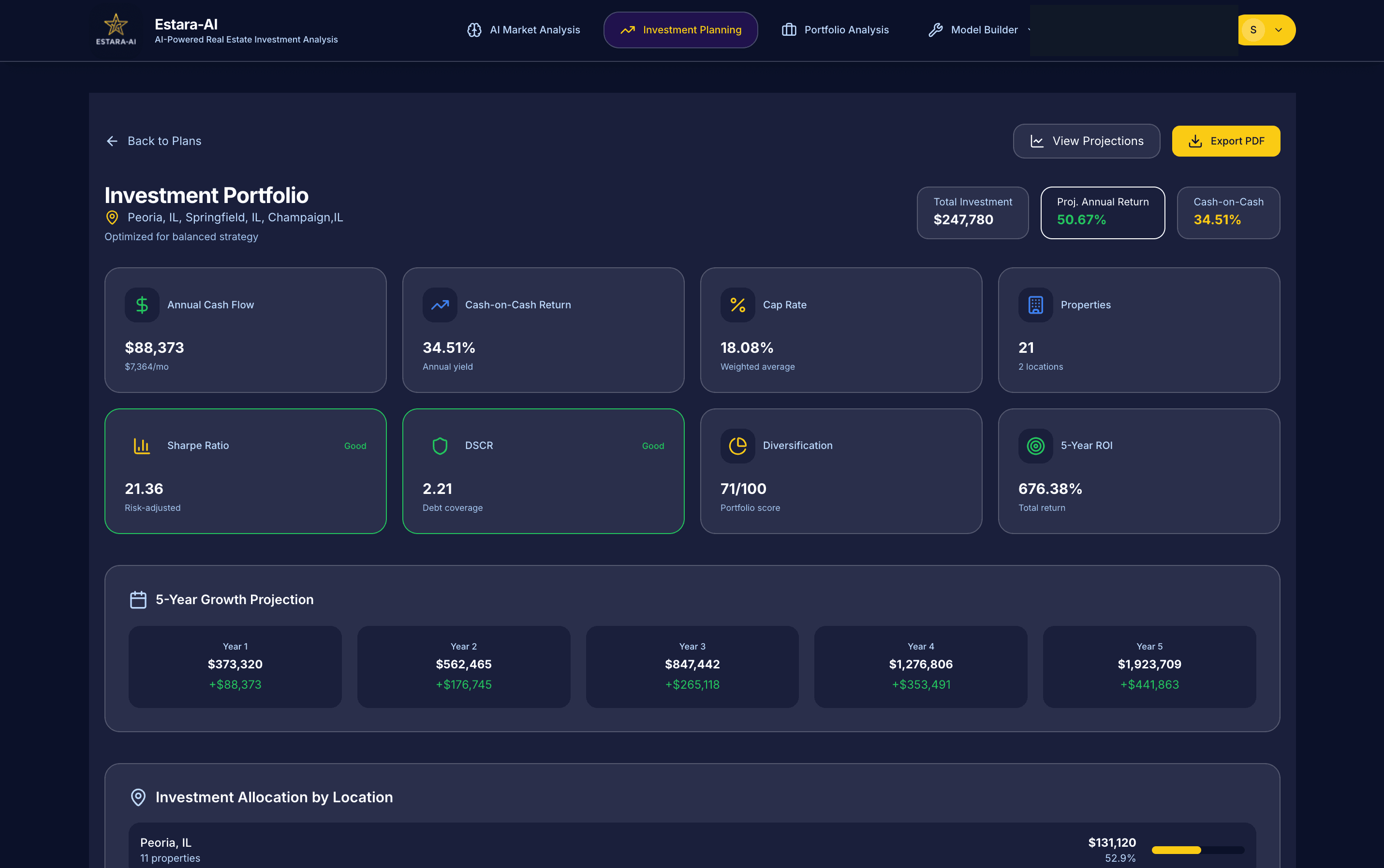 Estara AI Platform Screenshot
